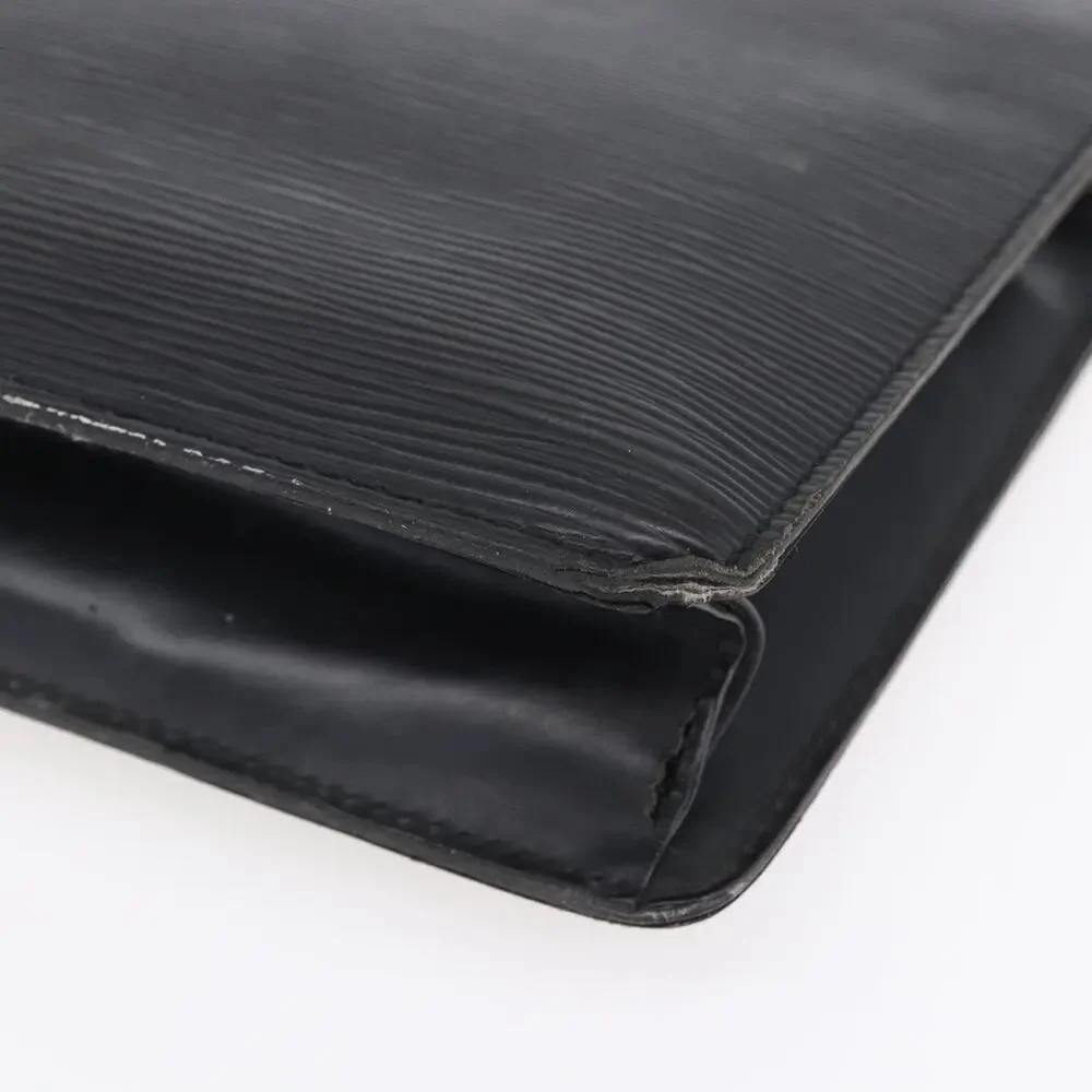 Louis Vuitton Epi Pochette Homme Clutch Bag Black